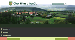 Desktop Screenshot of obec-hlina.cz